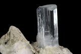 Gemmy Aquamarine Crystal With Schorl - Pakistan #93519-1